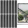 12Pcs Magnetic Window Screen Clip Prevention Insect Door Window Screen Netting Fixation Buckle Free-Drilling Installation Clip