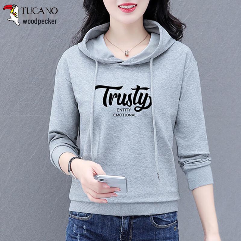 Women's Casual Long-Sleeve Hooded Sweatshirt