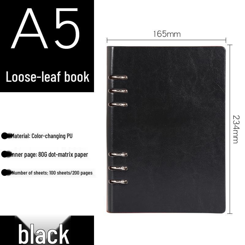 Enterprise Loose-leaf Notebook, Customizable A5/B5/A6 for Company Events & Meetings