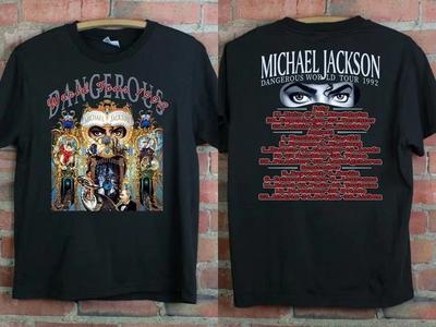 Repint Michael Jackson Concert Tee 1992 1993 World Tour Retro Music Unisex T-Shirt