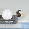 Transparent Ceramic Fish Tank Bunny Vase Ornament for Bedroom Living Room Table Easter Garden
