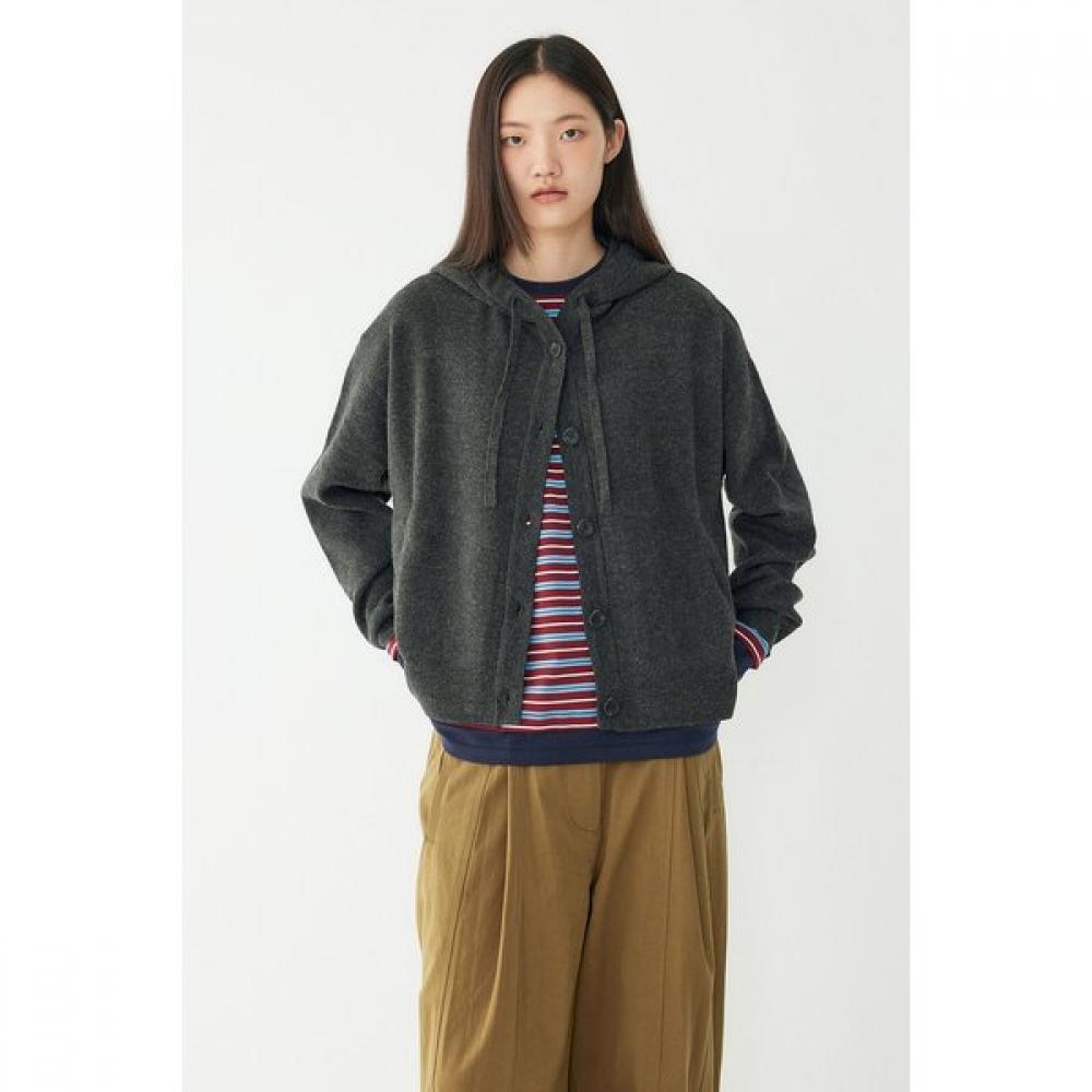 Studio Tomboy Button Up Hooded Cardigan 9176451983