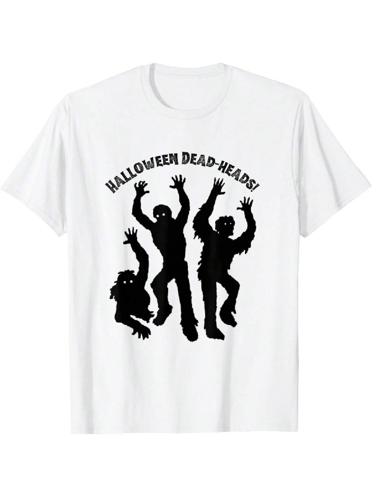 Funny Halloween Zombies Walking Dead-Heads T-Shirt S разноцветный