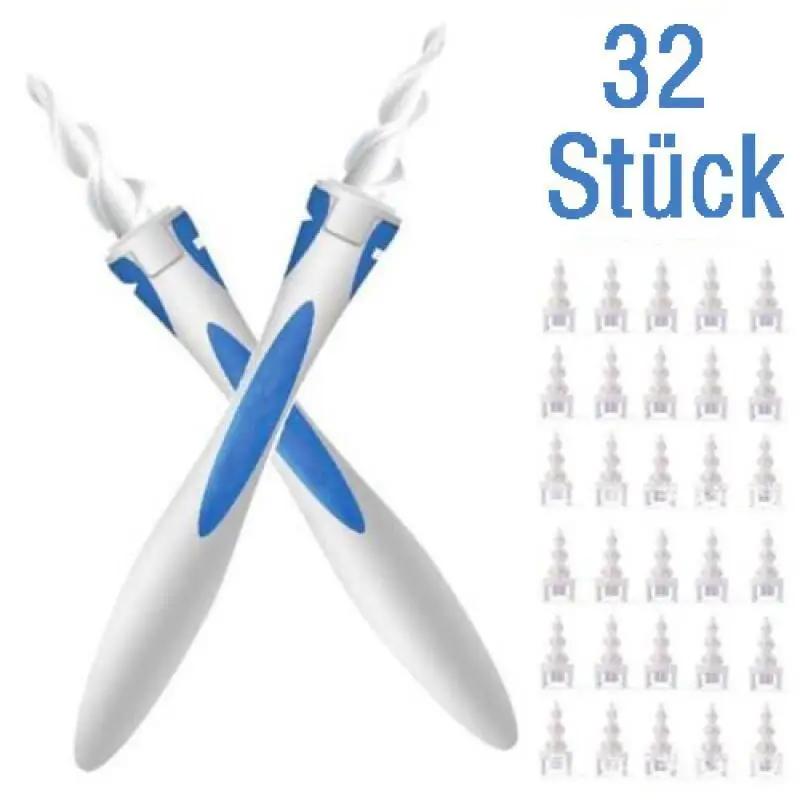 

Набор силиконовых ложек для чистки ушей по спирали с 32 силиконовыми спиралями для личного удаления ушной серы, чистки, красоты, здоровья, лопатки