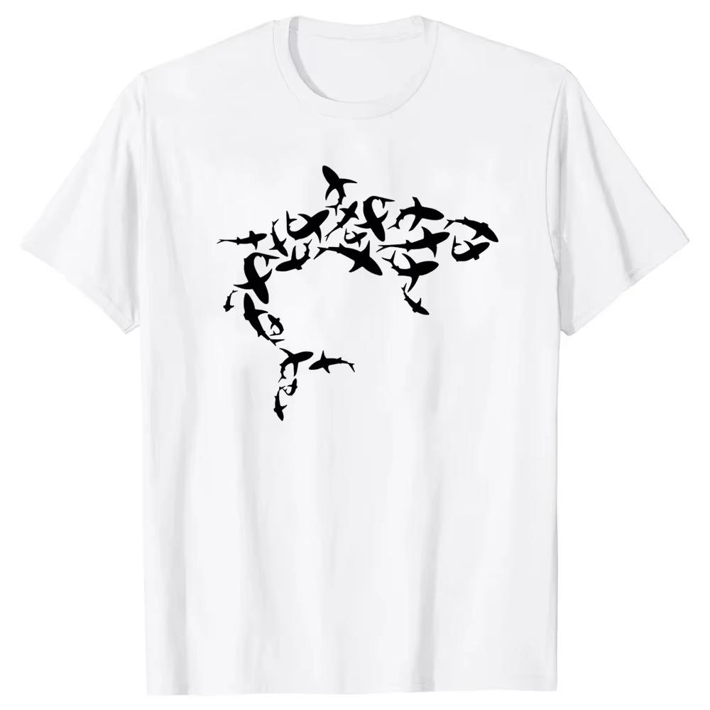 

Great White Shark Enthusiast Marine Biology Animal Science Tshirt Crew Neck Streetwear Womens Clothing Graphic T Shirts Y2K 4XL