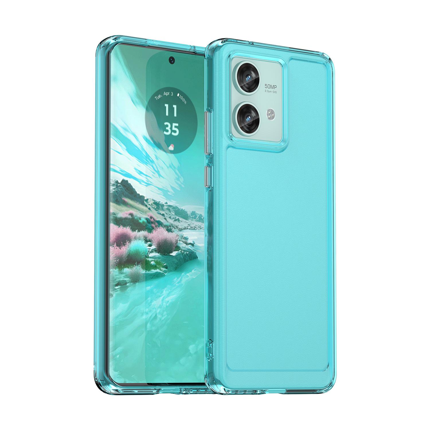 

For Moto Edge 40 Neo Case Transparent Cover Fundas Candy Color Soft Flexible TPU Clear Back Bumper For Motorola Moto Edge 40 Neo For Moto Edge 40 Neo