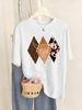 Cowboy Style Pattern Prints TShirt Womens Summer Soft T Shirts Comfortable Loose Short Sleeve Tops Casual ONeck Woman Clothes