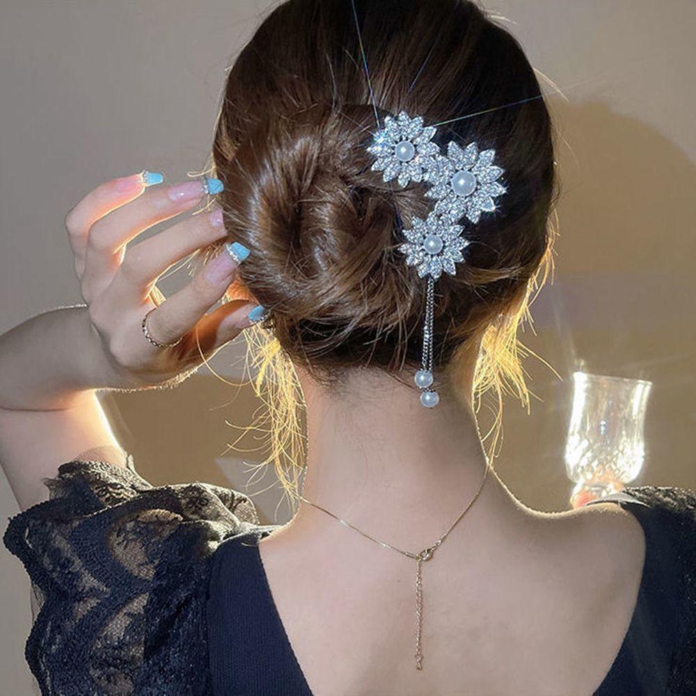 Design Tool  Pearl Hairpin Hanfu Hair Sticks Ancient Style Hairpin U Shaped Hairpin