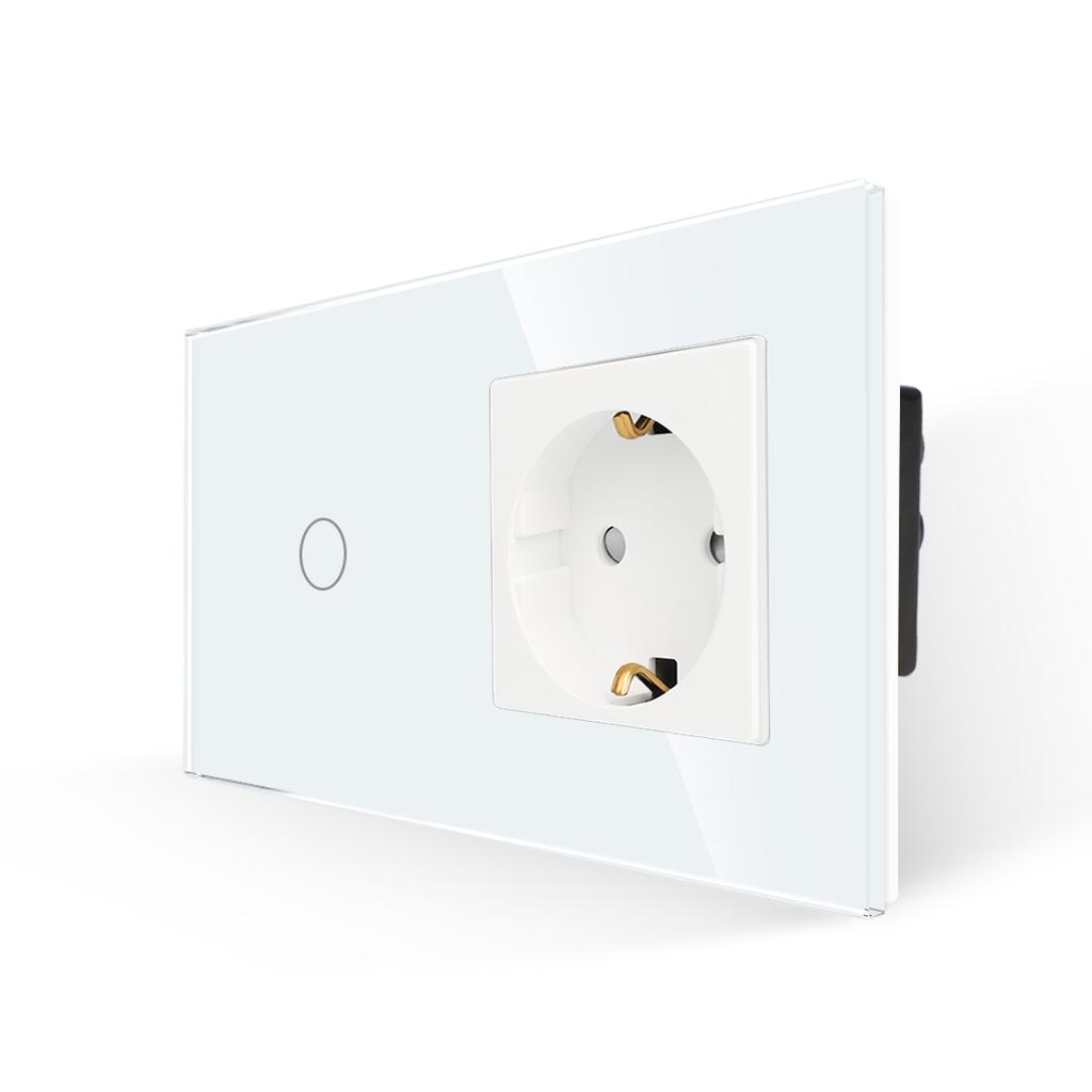Bingoelec Wifi Tuya Control Smart Home Appliances 1 2 3 Gang Light Wall Electrical Sockets and Switches