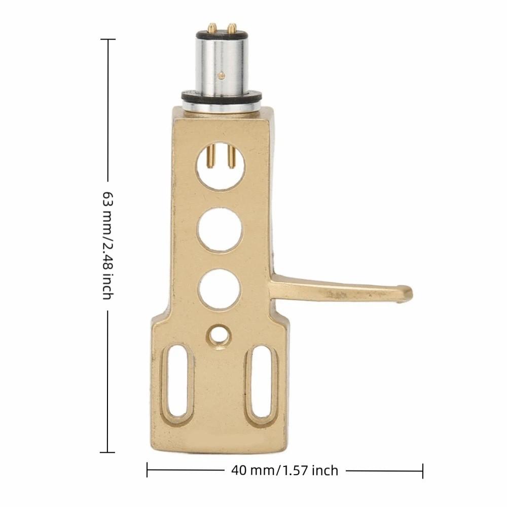 Aluminium Alloy Phonograph Cartridge Holder 4 Connection Wires Record Player Headshell  For DJ Use