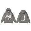 Broken Planet Graphic Print Hoodie Loose Fit Hip Hop Streetwear Teens Casual Winter Sweatshirt
