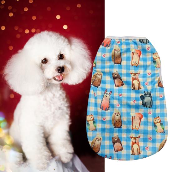 

Рубашка для собак, футболка из эластичного полиэстера с клетчатым узором, футболка с изображением щенка для чихуахуа