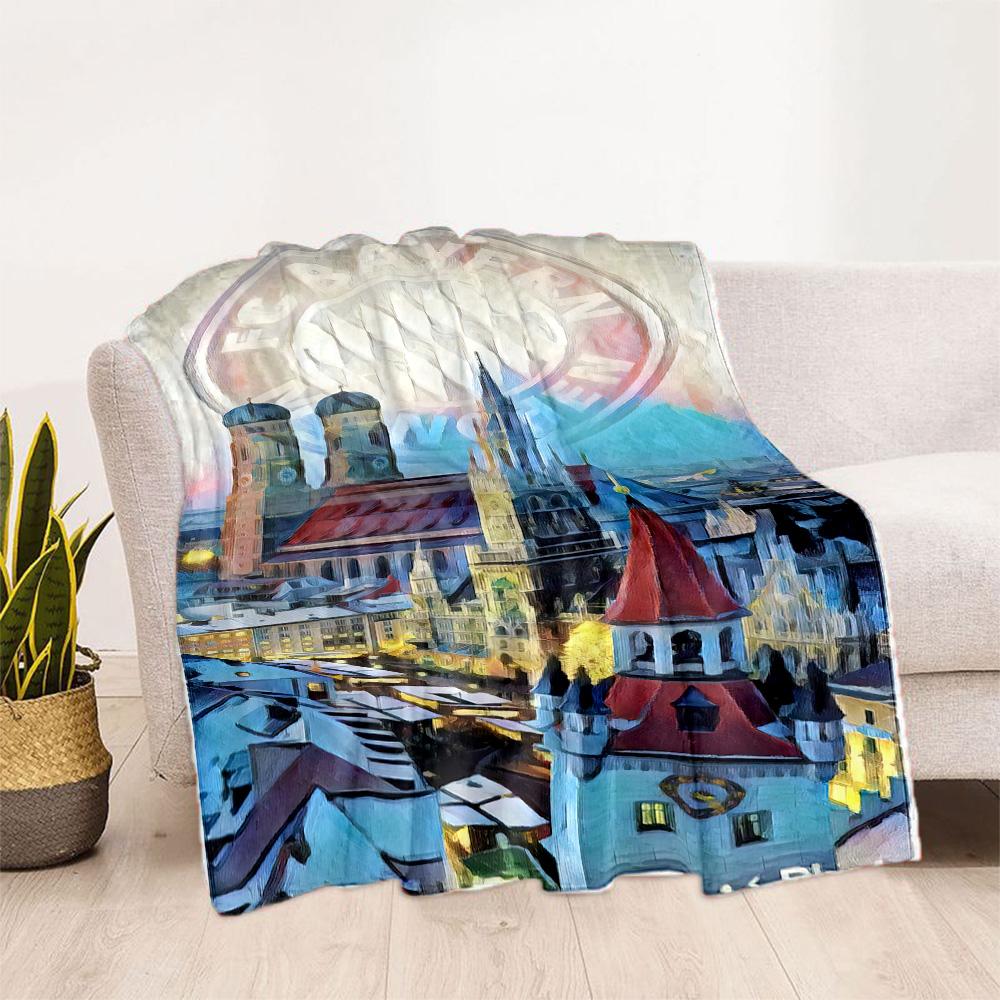 Bayern Munich Blanket Ultra-Soft Great for Chair Livingroom Bed Four Seasons Universal Digital Print Birthday Christmas Gift Blanket