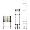 Échelle Télescopique 3,8 m, Aluminium Légère Multi-Usage Pliable à Extension, Échelle à Rétraction One-Touch, Robuste Capacité Maximale 150 kg avec