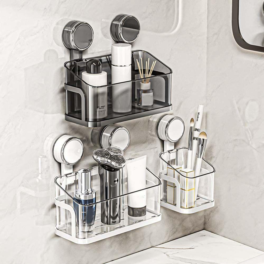 Wall Mounted Spice Rack Removable Shower Shelf Multifunctional Vegetables Fruits Holder Restroom