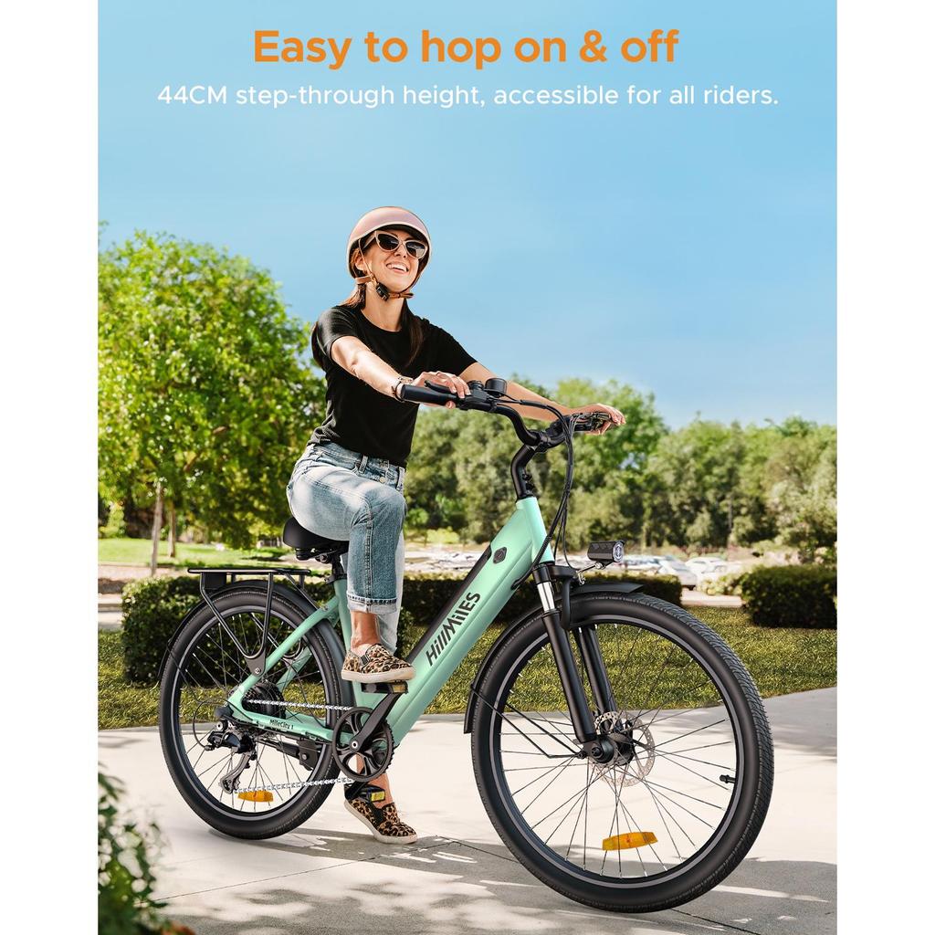 Elektrokolo HillMiles MileCity1, motor 250W, baterie 36V 13AH, 26" pneumatika, maximální rychlost 32 km/h, kotoučová brzda, odpružení vidlice, IP65