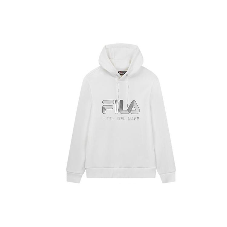FILA Sweatshirts Men's Cloud White Hooded Moderate Regular F11M018219FWT