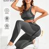 JYL Yoga ShorTrousers Suit Hollow Back Pants Striped Slim Soft Fitness Outfit