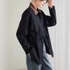 Color Blocking Patchwork Lapel, Waist Cinching, Lace Up Workwear, Women's 2025 Autumn Fashion Casual Versatile Jacket Top