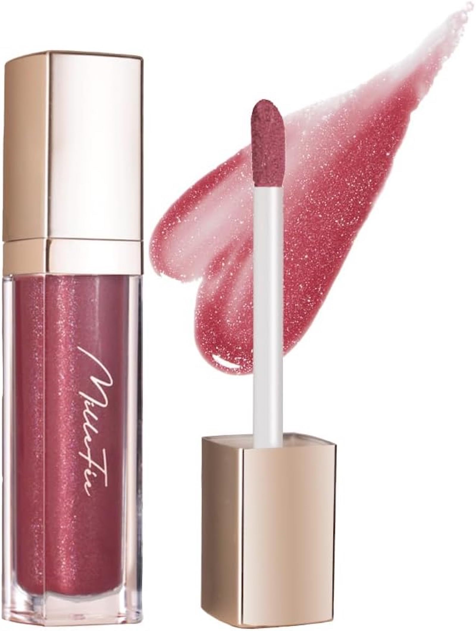 MilleFee Glamorous Lip Plumper (04 Хрустальная смородина) 6,2 мл блеск для губ в форме конфеты, увлажняющий, с блестками, полупрозрачный, придающий объем, глянцевый, здоровый цвет,