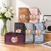 Retro Travel Pattern Purse Fashion Casual Long Wallet Portable Card Holder