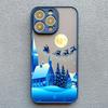 Christmas Winter Snow Scenery Phone Case For iPhone 16 15 14 13 12 11 Pro Max Mini X XS XR 7 8 Plus Shockproof Hard Cover Fundas