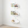 Wooden Floating Shelf Durable Cloud Shape Shelf Multi-functional Wall Mounted Shelves  Bathroom