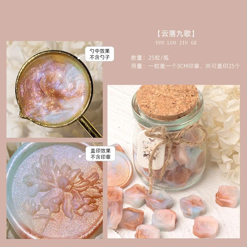 

Glitter-Infused Multicolor Sealing Wax Beads - Elegant Gift Set for DIY Crafts Invitations Birthday Present