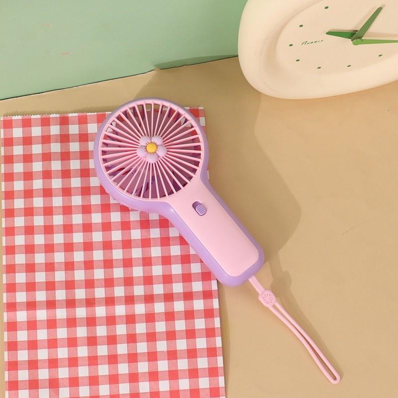 Mini Flower Portable Usb Handheld Fan With Big Wind Power For Cute Cartoon Style Custom Logo Public Invoice Manufacturer