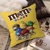 Classic M_M&M Chocolate Pillow Anime Pillow Sofa Bed Head Pillow Cover Cushion Cover 45X45 Cm Fashion