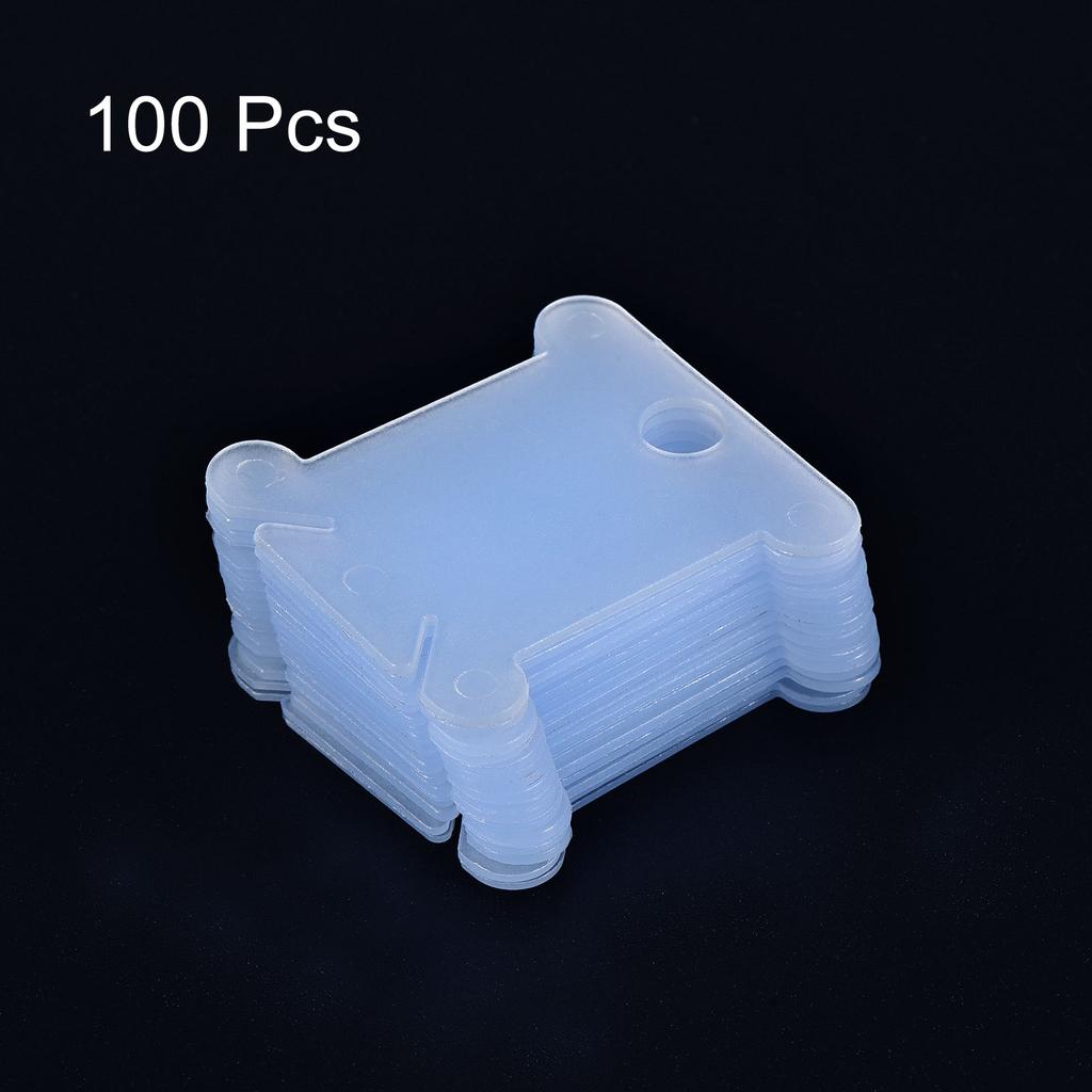 100/300pcs Plastic Floss Bobbins, Thread Cards Cross Cotton for Craft DIY Sewing Storage Case Embroidery Multicolor