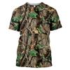 Ropa Infantil 2025 Camuflaje Bosque Caza Camiseta Verano Niña Camisetas Manga Corta Niño Top Cuello Redondo Ropa Exterior Niños