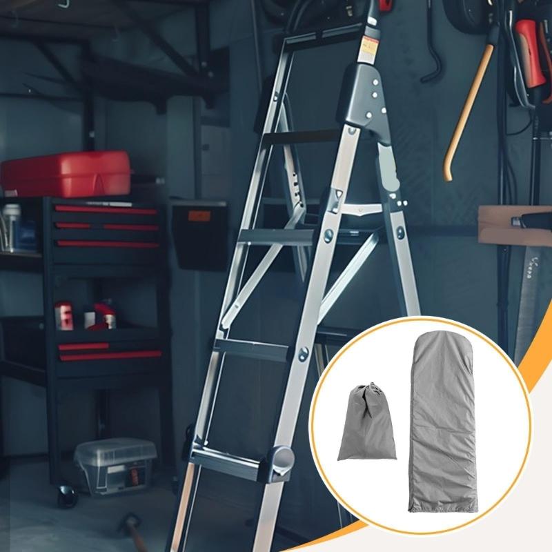 Durable Oxford Fabric Foldable Ladder Dust Cover Weatherproof Protective Storage For Outdoor Indoor Use