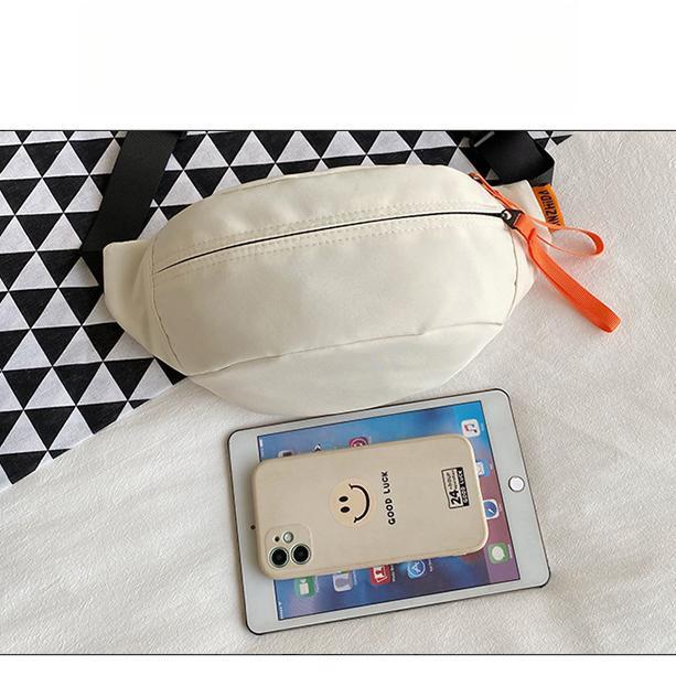 Crossbody-väska Enkel och mångsidig bröstväska ins Modemärke Liten kroppsväska Casual Japansk lätt sport löparväska