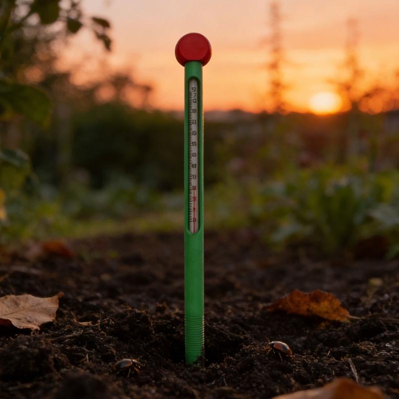Pack of 2 Plastic Soil Temperature Gauge Meter Resistant To Weather Conditions for Horticulture And Farming Long Term Use