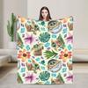 Grogu W-Warss Baby Yodas Blankets  Camping Flannel Throw Blanket For Living Room Warm Custom DIY Quality Bedspread