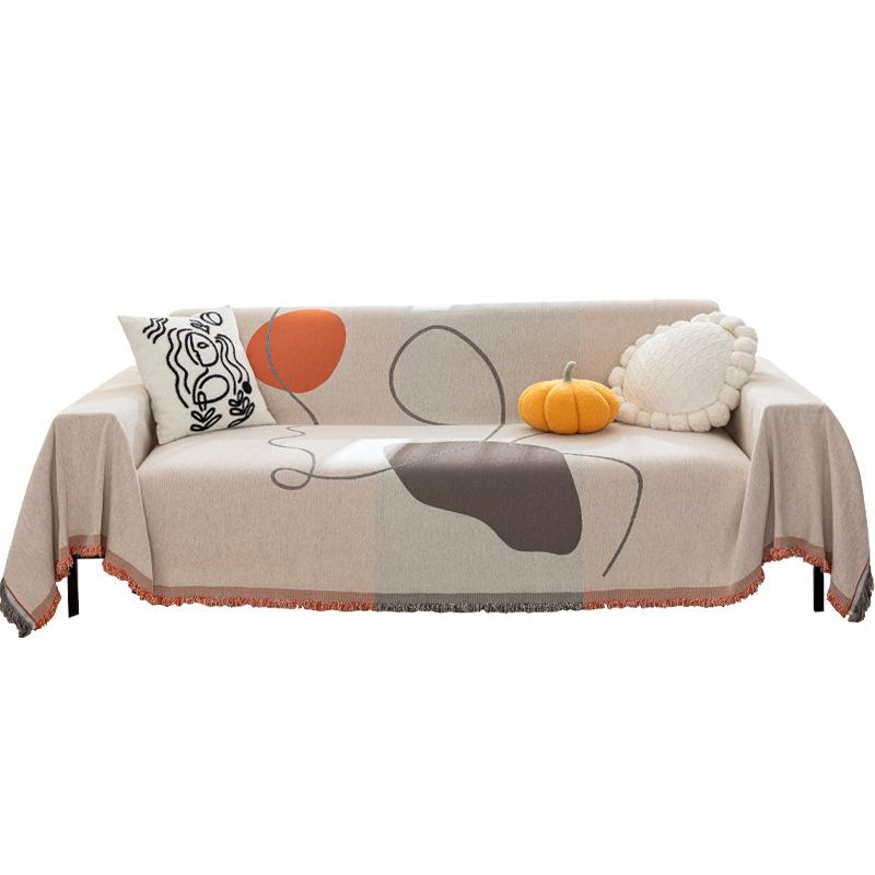 מודרני מינימליסטי ארבע עונות אוניברסלי ספה מגבת כריות מושב סלון ספה כיסוי בד כיסוי