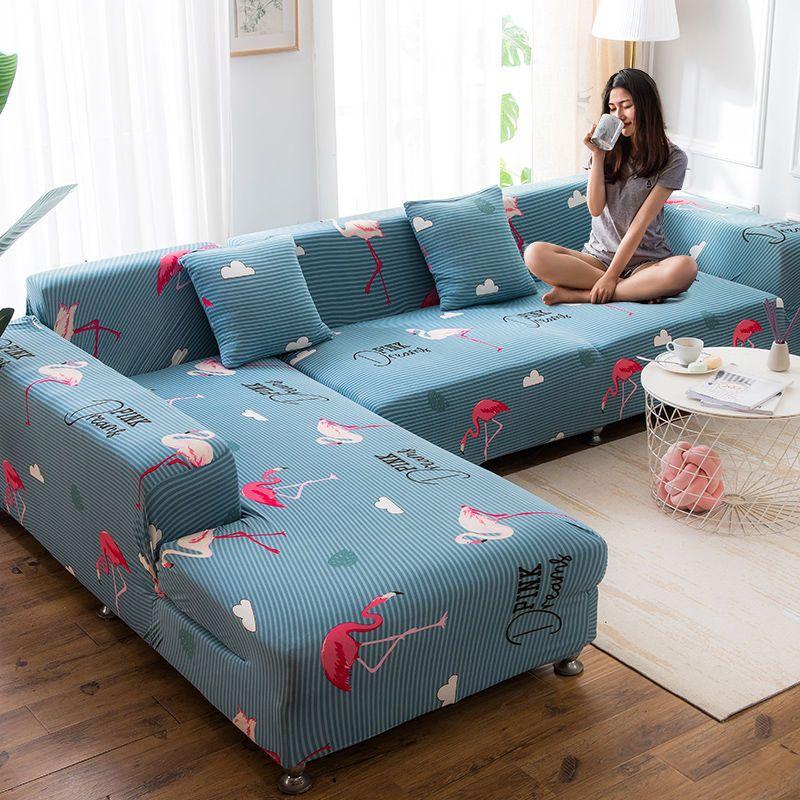 Stretch Sofa Cover Slipcovers Elastic All-inclusive Couch Case for Different Shape Sofa Loveseat Chair L-Style Sofa Case