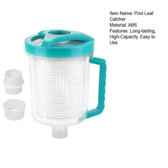 Pool Leaf Canister for Pool Vacuum Transparent Pool Leaf Collector Leaf Trap High-Capacity Leaf Catcher Catch Twigs Debris for Pool Spa