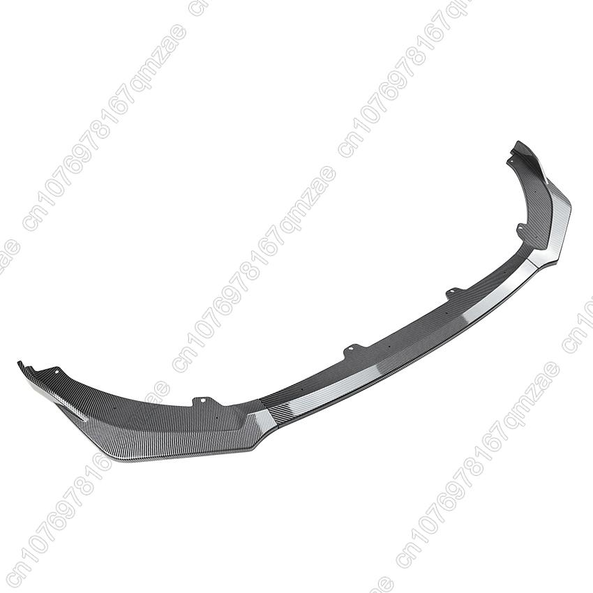 For Kia Stinger GT 2018-2023  Auto Car Front Bumper Splitter Lip Spoiler Diffuser Guard Body Kit Cover Tuning ABS Gloss Black
