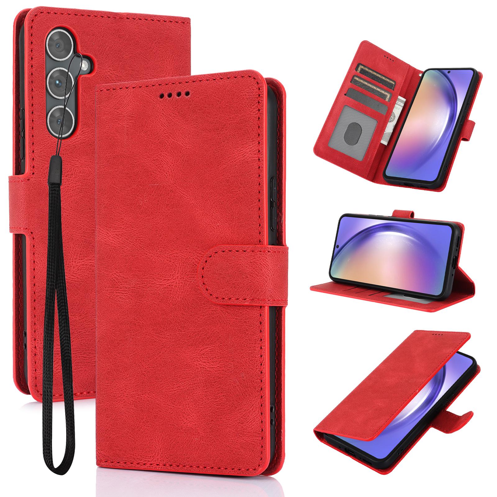 

For Samsung Galaxy A36 5G Case PU Leather Phone Cover with Wallet Stand View E