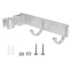 Adjustable Shower Head Holder with Hook Wall Mounted Bath Accessories Storage Organizer