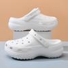 Cloud Thick-soled Hole Shoes for Women To Wear Outside In Summer, Non-slip, Breathable and Non-smelly, Sandals for Outdoor Wear Do Not Grind Feet