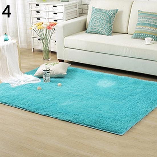 Modern Candy Color Soft Anti-Skid Carpet Flokati Shaggy Rug Living Bedroom Floor Mat