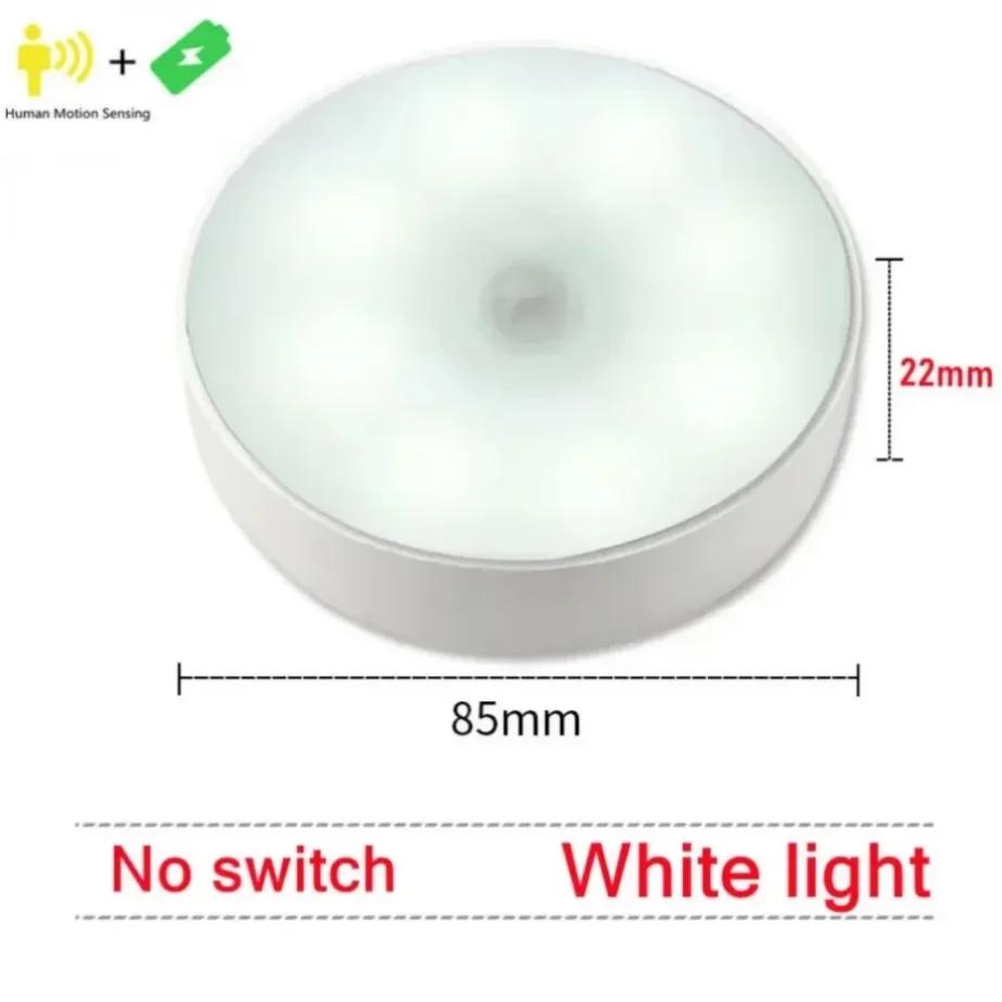 Nachtlicht Bewegungssensor Licht USB LED Lampe Mit Schalter Wiederaufladbar Induktor Lichter Für Küche Treppen Flur Schrank Schlafzimmer