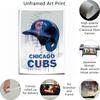Chicago City Baseball Poster Print Canvas Wall Art Decor for Bedroom Large Painting Picture Wall Art to Sports Fans NOUCAN (12x18inch-Unframe,A)