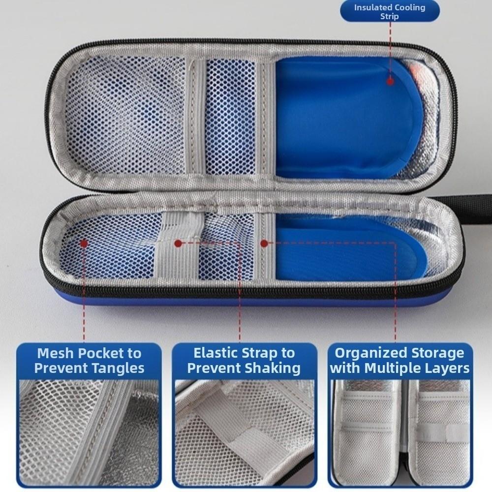 Thermal Insulated Insulin Cooler Travel Case Refrigerated Shockproof Insulin Cooling Bag Dust-proof Waterproof