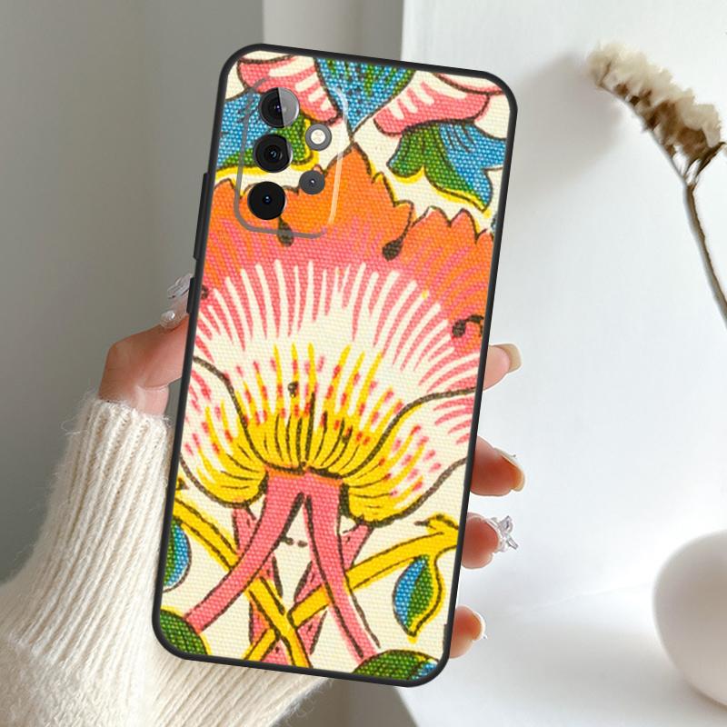 

William Morris Lodden Case For Samsung Galaxy A16 A26 A36 A56 A55 A35 A15 A54 A34 A14 A52 A32 A12 A13 A33 A53 A17 Samsung A22 5G