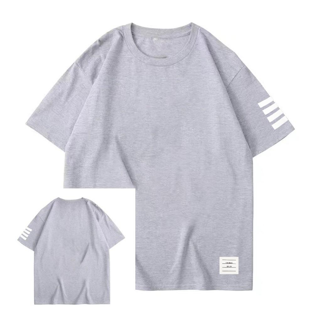 Thom Browne America Summer Men's T Shirt Classic Print Pure Cotton Casual Sport Round Neck Short Sleeve Casual Street Tee