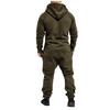 Herren Farbblock Winter Freizeit Kapuzenpullover Druck Reißverschluss Druck Jumpsuit